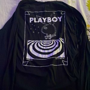 Black playboy long sleeve